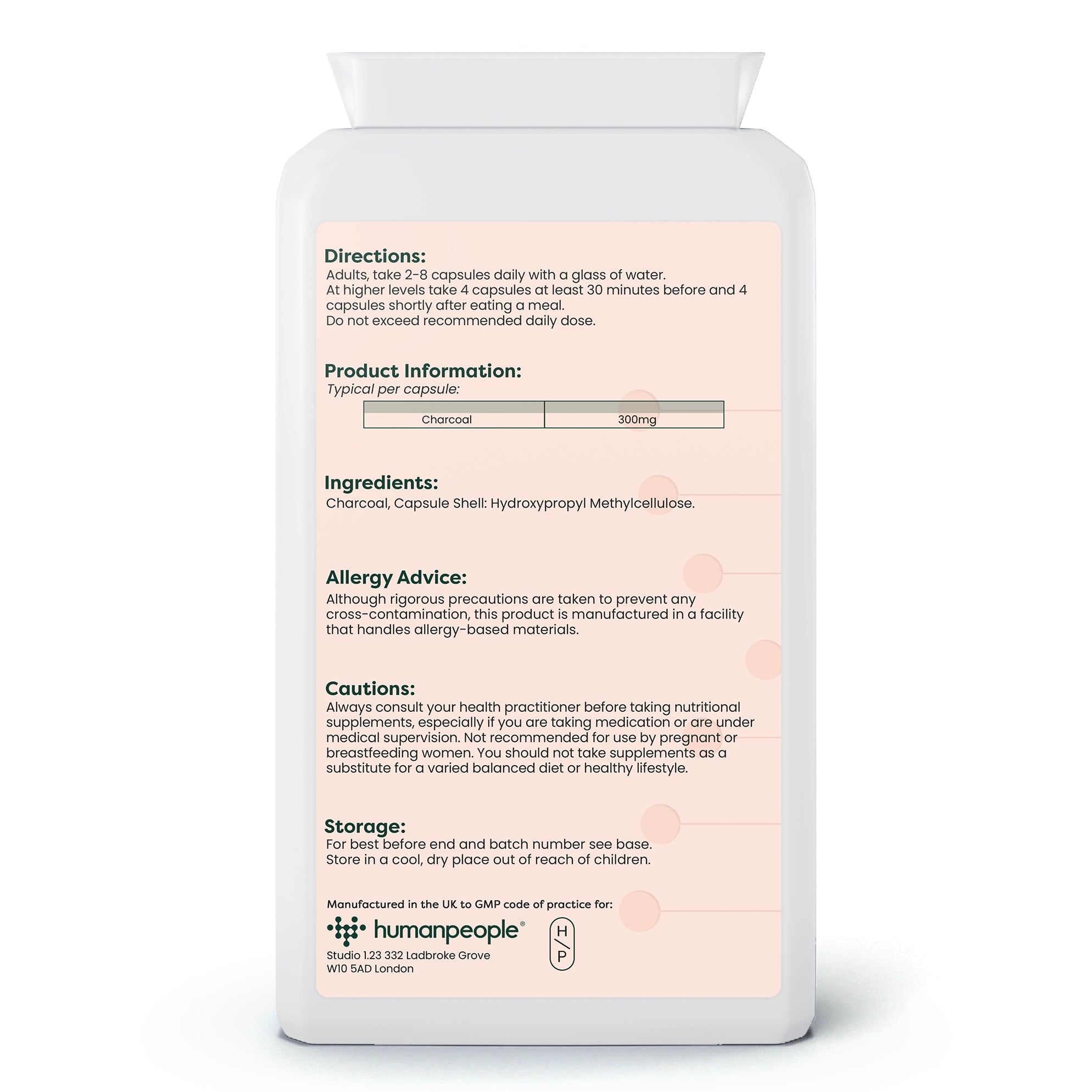 Activated charcoal (120 capsules)