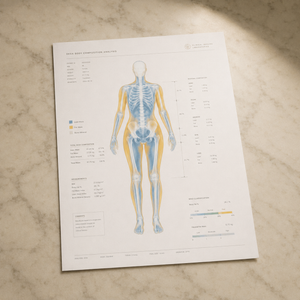 DEXA scan body and bone composition