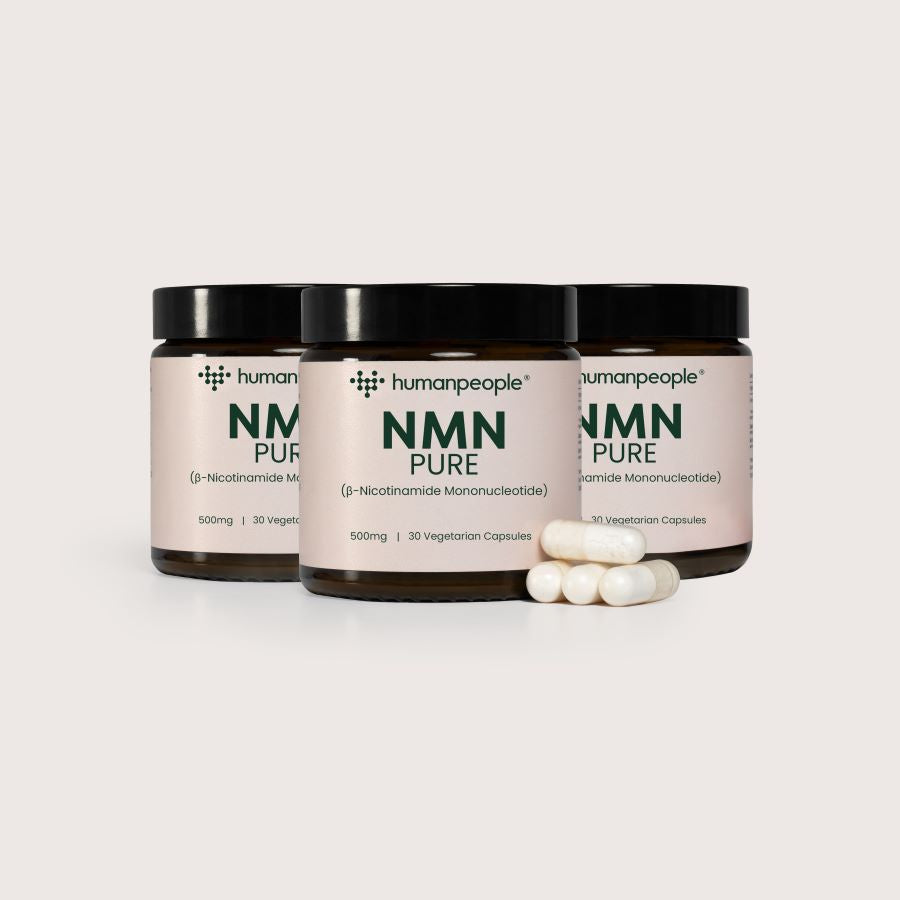 NMN Pure supplement | 500mg | 90 capsules | Triple pack | UK